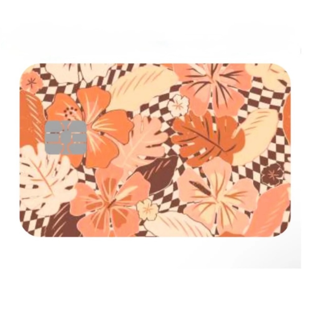 The Coconut Collective Aloha Vintage Hawaiian Hibiscus Credit Card Skin NWT!